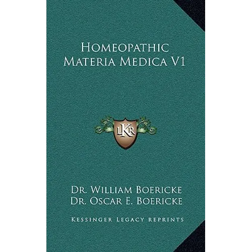 Homeopathic Materia Medica V1