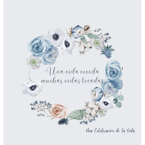 Celebración de la vida, libro funerario, libro de condolencias para firmar (tapa dura).