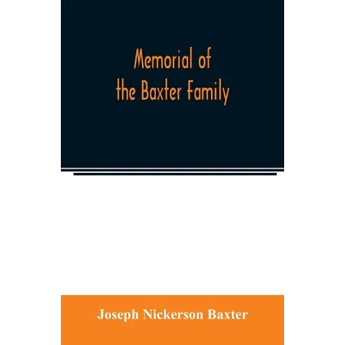 Memorial of the Baxter family