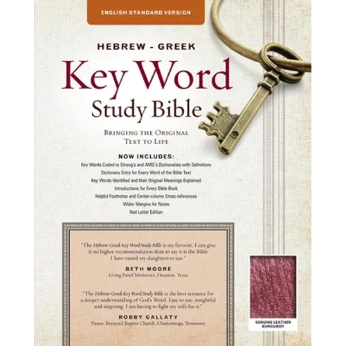 Hebrew-Greek Key Word Study Bible-ESV: Key Insights Into God's Word