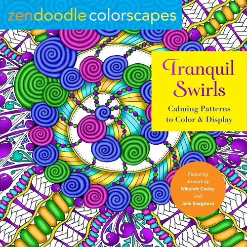 Zendoodle Colorscapes: Tranquil Swirls: Calming Patterns to Color and Display