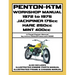 PENTON - KTM 1972-1975 JACKPINER 175cc - HARE 250cc - MINT 400cc WORKSHOP MANUAL AND PARTS MANUALS