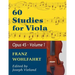 Wohlfahrt Franz 60 Studies, Op. 45: Volume 1 - Viola solo
