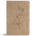 CSB Personal Size Giant Print Bible, Digital Study Edition, Earth Suedesoft Leathertouch