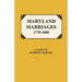 Maryland Marriages 1778-1800