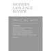 Modern Language Review (117: 2) April 2022
