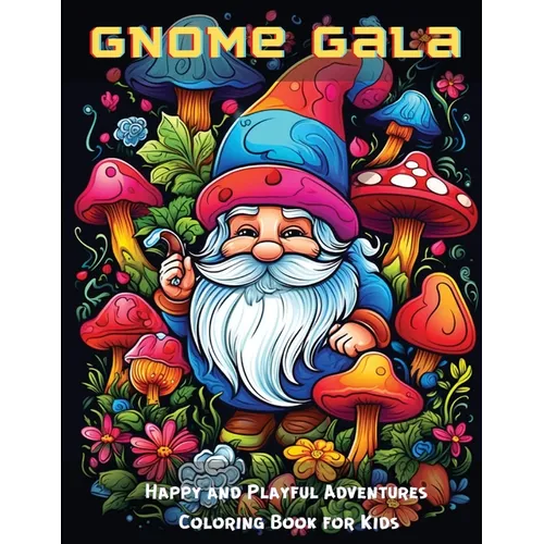Gnome Gala: Happy and Playful Adventures Coloring Book for Kids