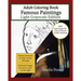 Famous Paintings Adult Coloring Book: Light Grayscale Edition