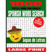 1000 Puzzle Book for Adults Spanish Word Search 100 Puzzles: Great Way to Improve Your Spanish Language Skills - Great Word Finds Puzzles with the Mos