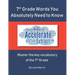 7th Grade Words You Absolutely Need to Know: Master the key vocabulary of the 7th Grade