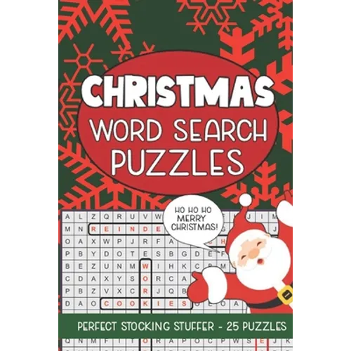 Christmas Word Search Puzzles: Seek and Find Word Circle Puzzle Book Holiday Seasonal Activity Book for Kids and Adults