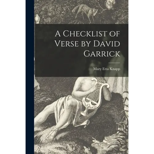 A Checklist of Verse by David Garrick