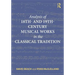 Analysis of 18th- And 19th-Century Musical Works in the Classical Tradition