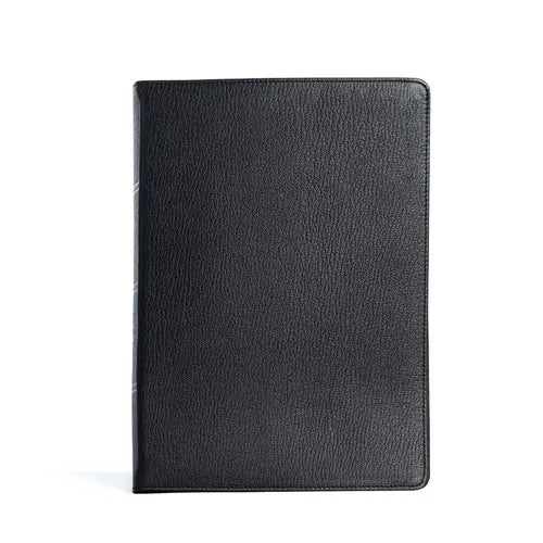 CSB Spurgeon Study Bible, Holman Handcrafted Collection, Black Premium Goatskin