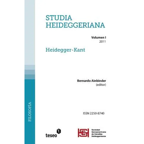 Studia Heideggeriana: Vol. 1 - Heidegger-Kant
