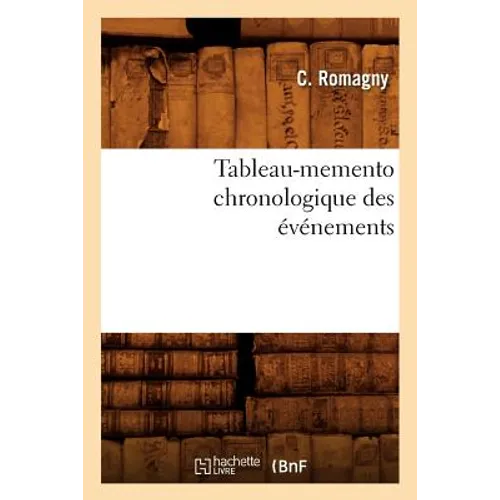Tableau-Memento Chronologique Des Événements