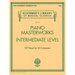 Piano Masterworks - Intermediate Level: Schirmer's Library of Musical Classics Volume 2110