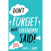 Don't Forget What Grandma Said!