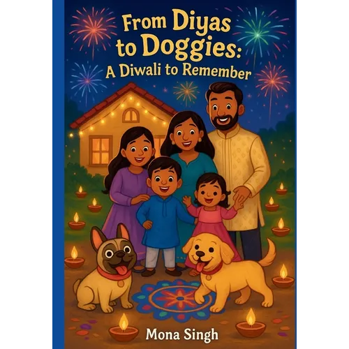 For Diyas to Doggies: A Diwali to Remember: Fun Diwali childrens book with silly dogs and family fun!