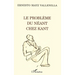 Le Probleme Du Neant Chez Kant