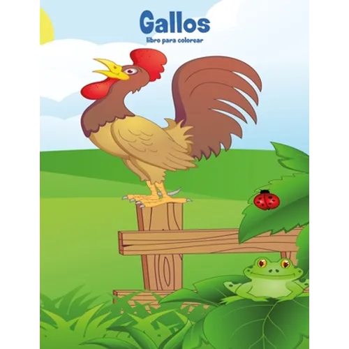 Gallos libro para colorear