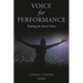 Voice for Performance: Training the Actor's Voice