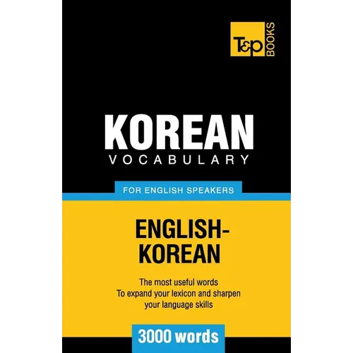 Korean vocabulary for English speakers - 3000 words