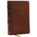 NKJV Compact Paragraph-Style Bible W/ 43,000 Cross References, Brown Leathersoft, Red Letter, Comfort Print: Holy Bible, New King James Version: Holy