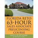FLORIDA RETO 63 hours sales associate pre licensing course