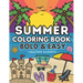 Summer Coloring Book: Bold & Easy Designs for Adults and Children
