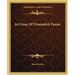 An Essay Of Dramatick Poesie