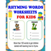 Rhyming Words Worksheets: Rhyming Words Activities For Kids, Learn How To Rhyme With This Rhyming Workbooks For Kindergarten, Preschoolers And 1st Gra