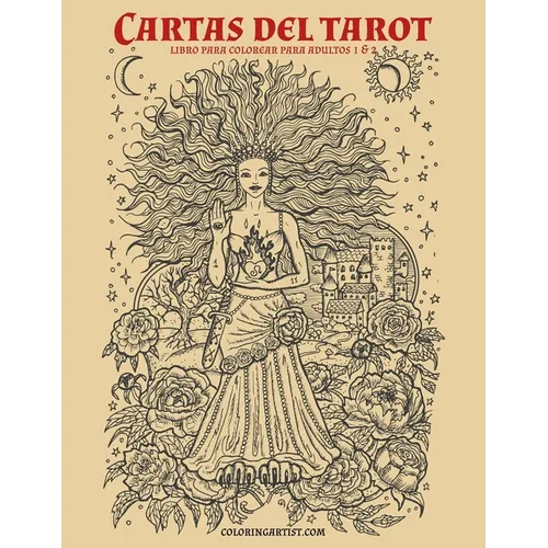 Cartas del tarot libro para colorear para adultos 1 & 2