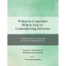 What to Consider When You're Considering Divorce: A Practical Guide to Navigating the First Steps Moving Forward