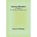 Literary Blunders: A Chapter in the "History of Human Error"