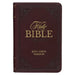 KJV Holy Bible, Mini Pocket Size, Faux Leather Red Letter Edition - Ribbon Marker, King James Version, Burgundy