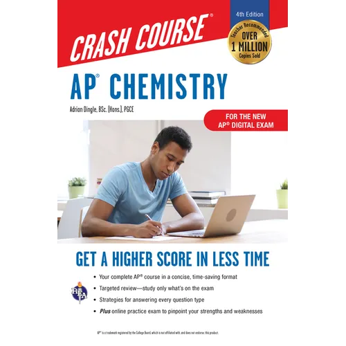 AP Chemistry Crash Course, Book + Online: Get a Higher Score in Less Time