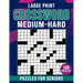 Medium To Hard Large Print Crossword Puzzles For Seniors: Crossword Puzzles Book for Seniors Men And Women With Solution