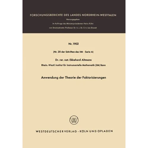 Anwendung der Theorie der Faktorisierungen