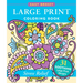 Stress-Relief Large Print Coloring Book - Big and Simple Designs for All Ages