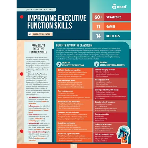Improving Executive Function Skills (Quick Reference Guide)