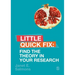 Find the Theory in Your Research: Little Quick Fix