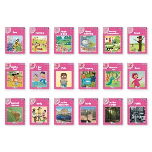 Jolly Phonics Pink Readers Complete Set: In Print Letters (American English Edition)