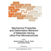 Mechanical Properties and Deformation Behavior of Materials Having Ultra-Fine Microstructures