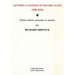 Lettres a Gustave Et Rachel Kahn (1886-1934)