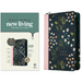 NLT Large Print Thinline Reference Zipper Bible, Filament Enabled (Leatherlike, Meadow Navy & Pink, Indexed, Red Letter)