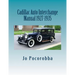 Cadillac Auto Part Interchange Manual 1927-1935