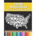 State Mandalas Adult Coloring Book: Floral Mandala Coloring Book for Adults Stress Relieving Designs