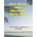 Mail Merge with Microsoft Word 2019: Serial letters, labels and envelopes
