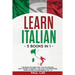 Learn Italian: 5 Books In 1: This Book Includes 1000+ Italian Phrases, 1000+ Words In Context, 100+ Conversations, Short Stories For Beginners Vol. 1-